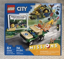 LEGO 60353 Wild Animal Rescue Missions Set Parts List