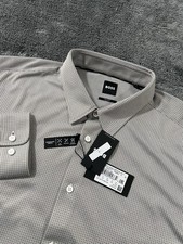 Hugo Boss Men's P-ROAN-kent-C1-233 Slim Fit Print LS Shirt Men's SZ 2XL
