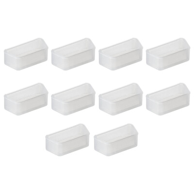10St VGA Anschluss Schutzkappe Silikon Abdeckung für DB9 RS232 15mmx7mm Klar