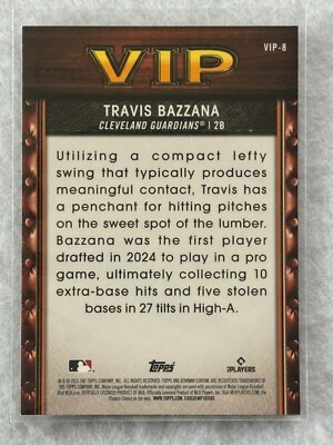 2025 Bowman Chrome Vip Travis Bazzana #VIP-8 Mojo Refractor | eBay