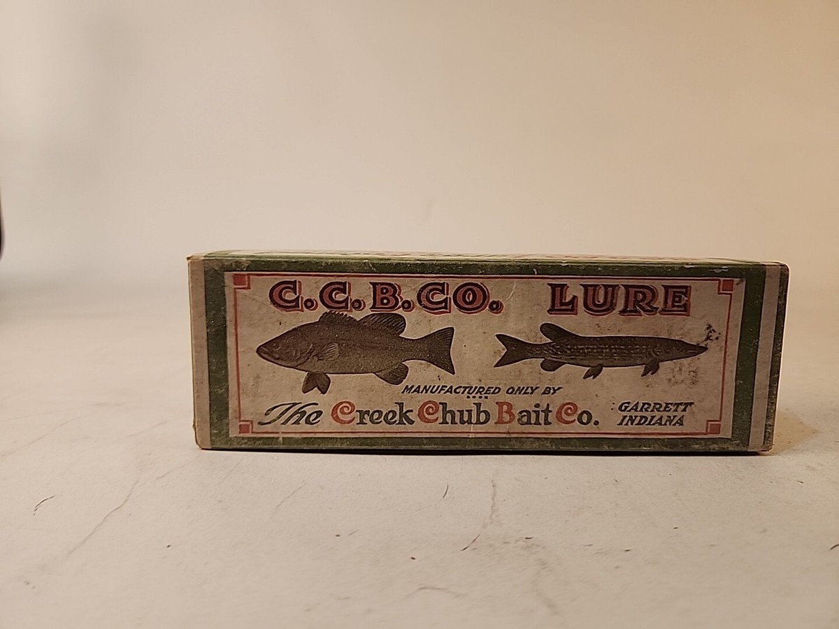 Leur De Pêche Vintage Creek Chub Husky Pikie – Modèle En Bois Minnow #2300 – Collection