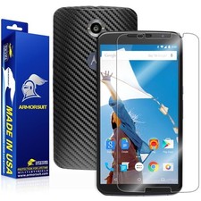 ArmorSuit MilitaryShield Google Nexus 6 Screen Protector Black Carbon Fiber