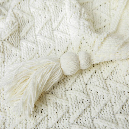Soft Knitted Blanket Throw Thread Throw Blanket Thick Home Office Sofa Bed Warm - Picture 38 of 94