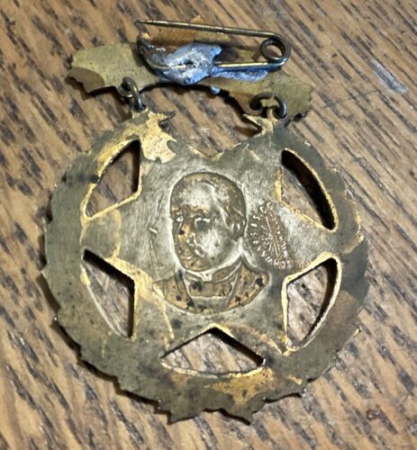 1897 William McKinley Presidential Inauguration Souvenir Medal 1.5" x 2" - Picture 3 of 4