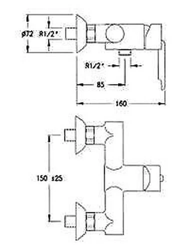 Ramon Soler Odisea Grifo De Ducha #3708 S Cromo - Imagen 2 de 2