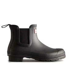 Hunter Ladies Original Chelsea Rain Boot, Black, New in Box