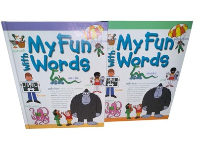 NEW My Fun With Words A-K  L-Z  Picture Dictionary Children s Books 2 Volumes