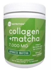 Collagen & Matcha 7000mg Japanese Matcha, 8oz 16 Servings 369 NUTRITION