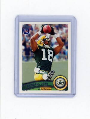 2011 Topps #149A Randall Cobb Rookie Card leaping catch 