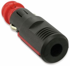 KFZ PKW & LKW Zigarettenanz&uuml;nder-Stecker 12V 24V +Sicherung 8A  Adapter DIN