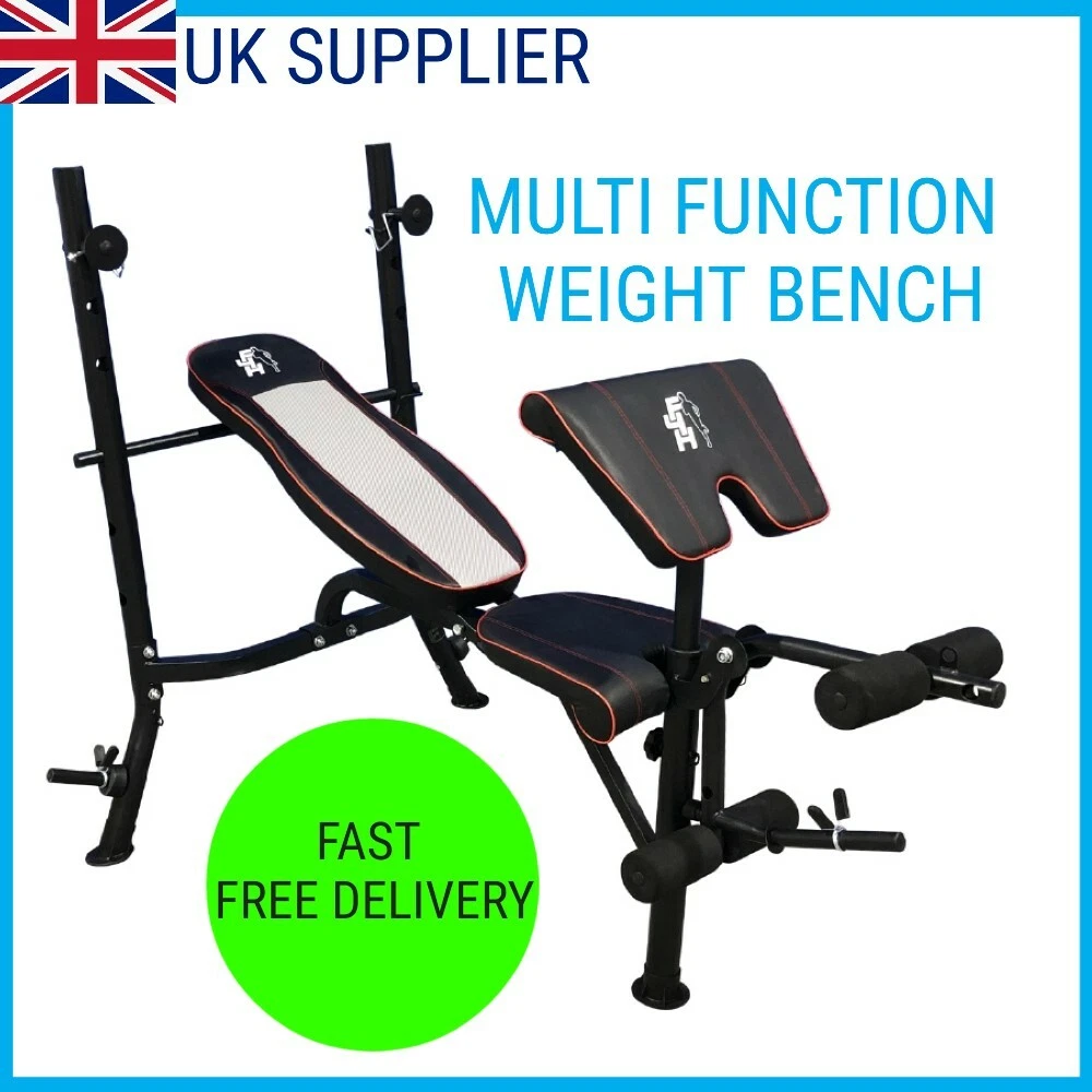 Adjustable Weight Bench Barbell Rack Multi Position Weight Lifting