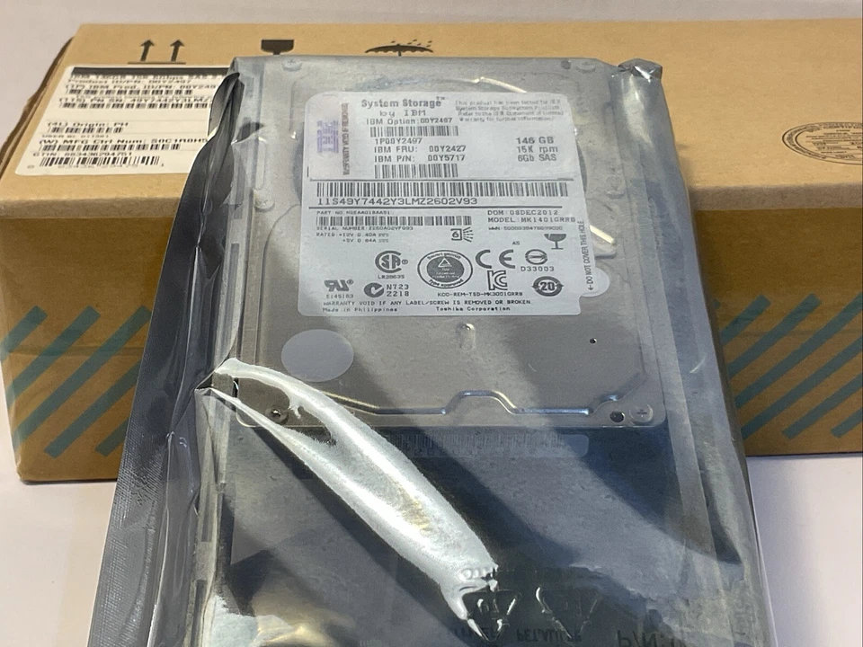 IBM System Storage 146 GB 15K RPM  Hard Drive Brand New With Tray In Stock - Image 3 of 4