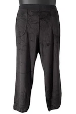 AnyBody Cozy Fur Fleece Pants Jet Black