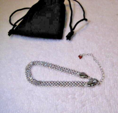 DOTEFFIL Solid 925 Silver BRACELET Classic 8mm  x  7+ Jewelry, 4.5 g, #3003EPC
