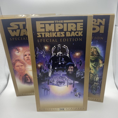 Star Wars Trilogy - Special Edition - Gold Box Set (VHS/SUR, 1997, 3-Tape Set) - Picture 5 of 5
