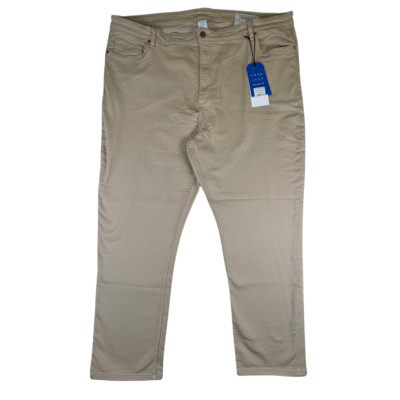 The Perfect Jean NYC Denkhaki Slim Thick Jeans 48x30 Stretch Comfort Light Khaki