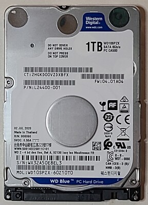 NEW - Original HP 15-DW2048NR 1TB Hard Drive L30422-005 WD10JPZX