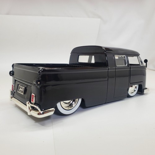 Jada Bigtime Kustoms BTK 1963 Volkswagen Bus Pickup Truck Black 63 VW - Picture 8 of 21
