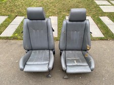 Bmw E30 318is 325is Grey Leather Sport Seats Right And Left Oem Material Bmw E30 318is 325is Grey Leather Sport Seats Right And Left Oem Material