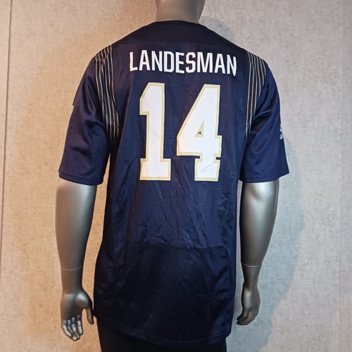 Under Armour Navy Landsman Jersey #14 Blue NCAA Mens Size Large - Picture 8 of 11