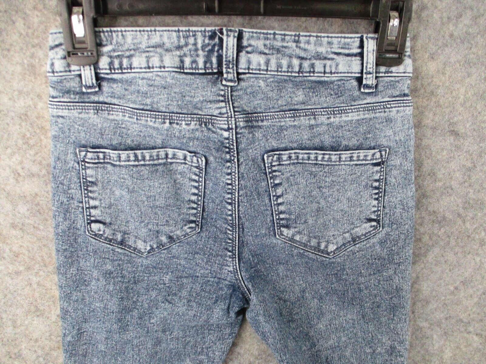 Denim Co Jeans Womens 4 Blue Denim Skinny Stretch Stone Washed Outdoors  25x27