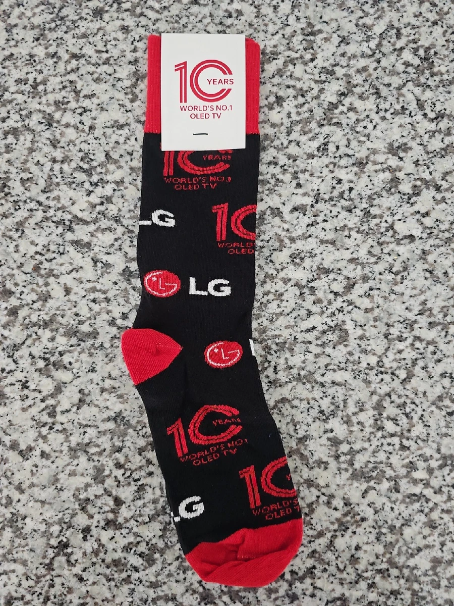 Sock Club LG Electronics Custom Socks NEW 10 Years 1 OLED TV