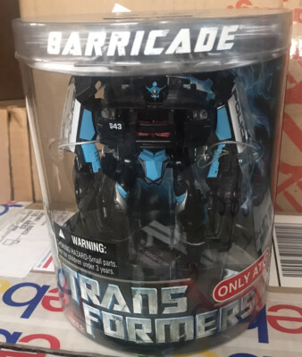 Transformers Movie Barricade Canister Deluxe MISB 2008 Target Exclusive