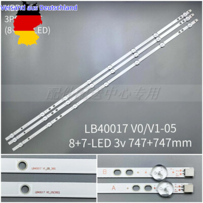 LED-Streifen für VES400UNDS-2D-N11 VES400UNDS-2D-N12 17DLB40VXR1 LB40017 V0 V1