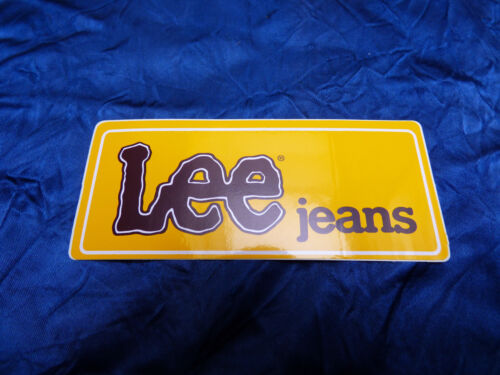 Lee Jeans Hosen Mode Fashion Textil Denim Köper Aufkleber 12x5cm 1980er Jahre - Bild 1 von 2