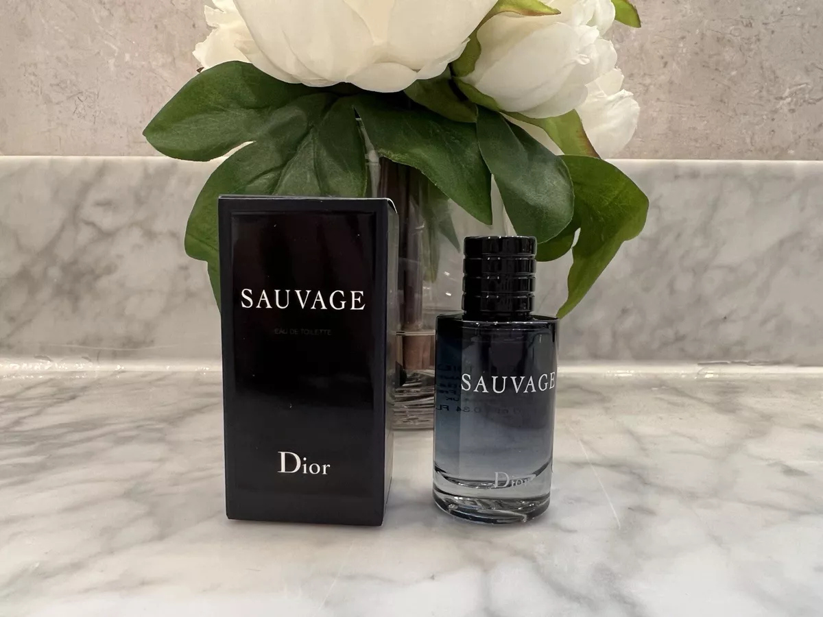 Dior SAUVAGE eau de Toilette Mini Travel Splash .34 oz 10ml cologne new