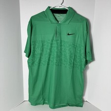 Nike Dri-FIT ADV Tiger Woods Golf Polo Men  s Size Large Green DR5327-324 New