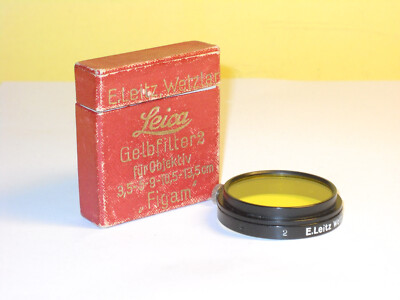 E.Leitz Wetzlar Germany FIGAM - A36 Yellow Filter in extremely good condition...