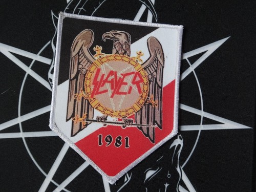 Slayer Patch Shield Thrash Metal Battle Jacket 1981 Anthrax Vektor Sodom Risk ++ prezzo ebay