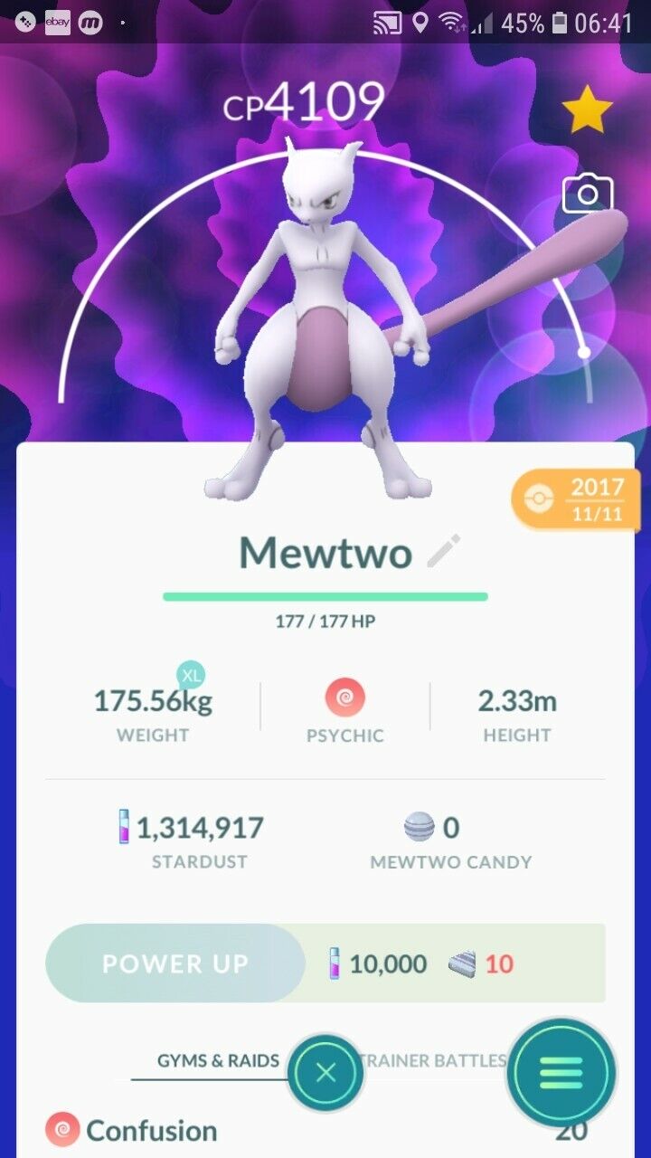 Mewtwo ( Maxed Out ) Trade Pokémon GO