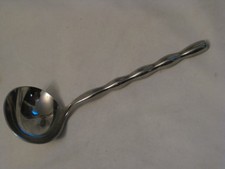 Mikasa Ladle unique handle 18-8 stainless gravy spoon 6.75" New Wave ?