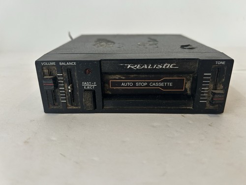 Realistic Radio Stereo Car Cassette Under Dash # 12-1807a VTG untested