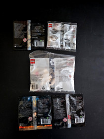 Lego Star Wars Poly Bag Lot 5 Star Wars Minifigures  New Sealed Retired 