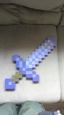 Minecraft Enchanted Purple Pixel Sword Toy Accessory