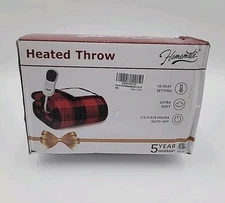 Homemate Heated Blanket Electric Throw 50x60 Heating Blanket Throw Timer