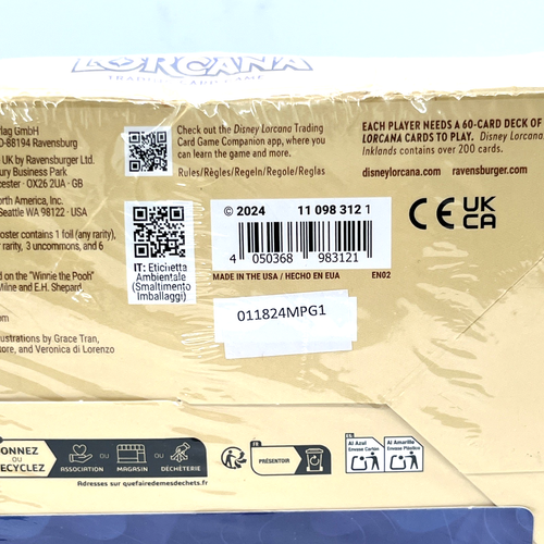 Disney Lorcana Into the Inklands Booster Box Trading Card Game Factory Sealed - Afbeelding 6 van 6