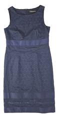 Vintage Esprit Navy Blue Polka Dot Cocktail Dress – US Size 8 / UK 12 / EU 38