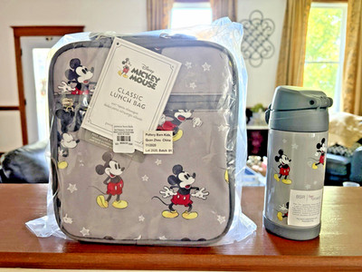 School Disney Pottery Barn MICKEY MOUSE LUNCH WATER bag holiday party travel kid