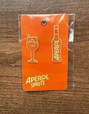 Aperol Spritz Cocktail And Bottle Enamel Lapel Hat Pin Set **BRAND NEW**