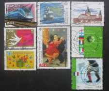 FRANCE-2002-N°3475 - 3476 - 3478 au 3480 et 3482 au 3484 oblitérés