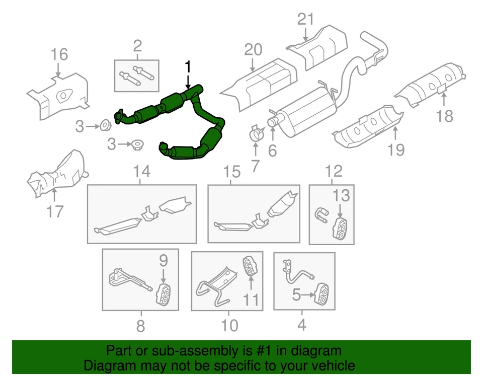 Convertidor catalítico Ford serie E 2010-2016 Foto 4 de 4