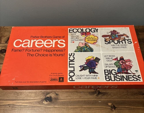 Vintage 1971 Careers Board Game By Parker Brothers