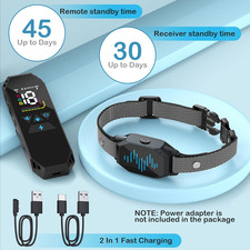 Dog Training Collar, Dog Shock Collar with Remote Control, 2500FT and 4 Train...