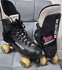 Old School Vintage Bauer Turbo Quad roller Skates Size UK 7 US 8 EU 40/41 Retro 