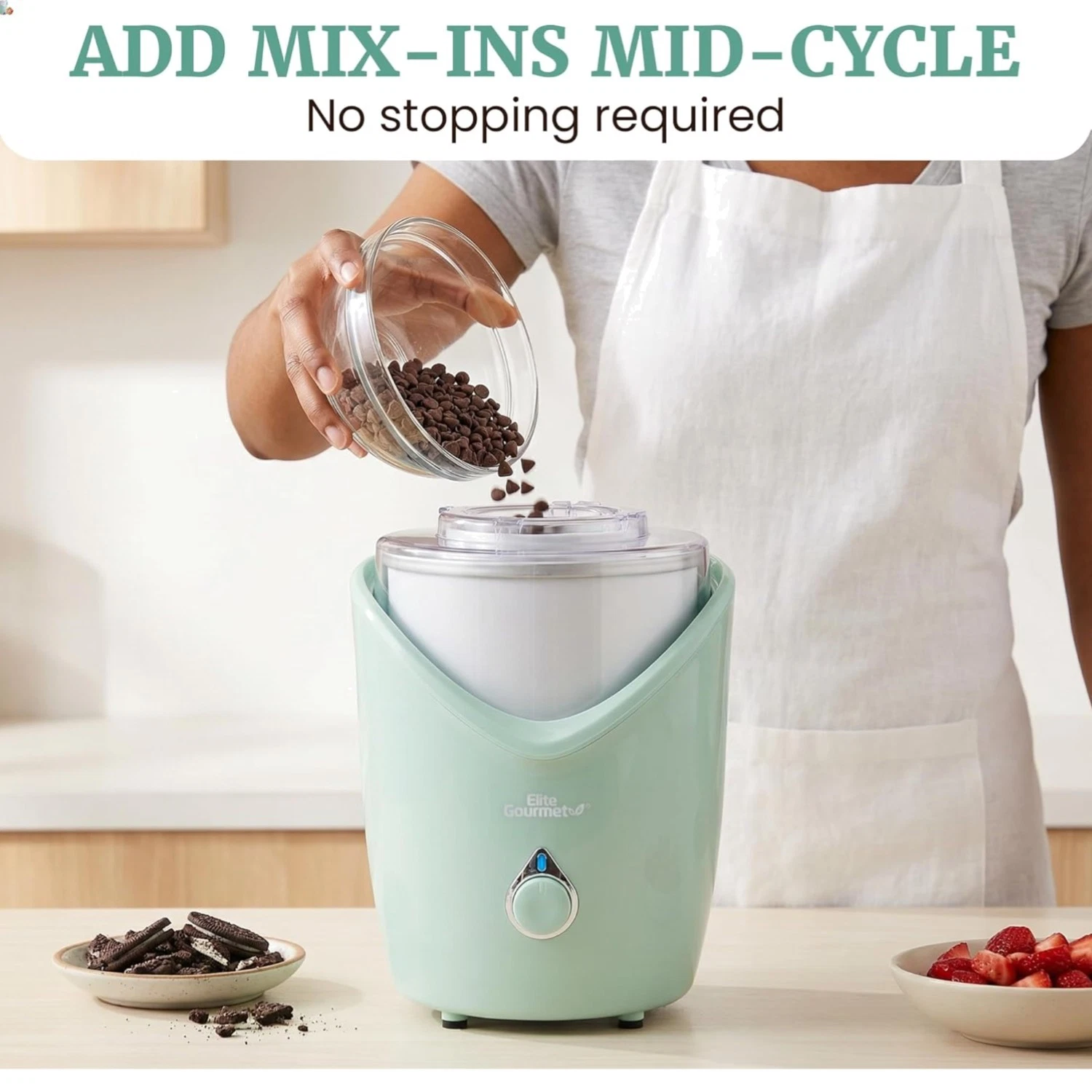 Effortless 2 Quart Ice Cream Maker with Double-Insulated Bowl & Recipes
Opens in a new window or tab