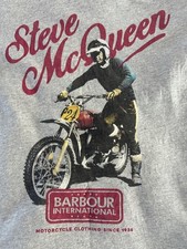 Herren T-Shirt Barbour International Steve Mc Queen grau M
